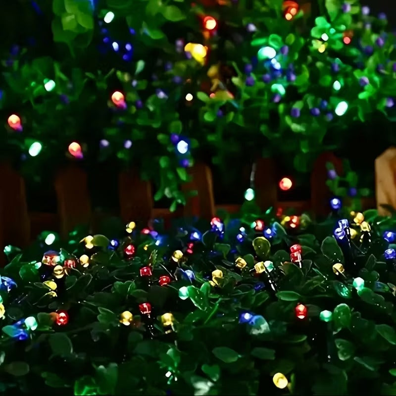 Luces Navidad Panel Solar